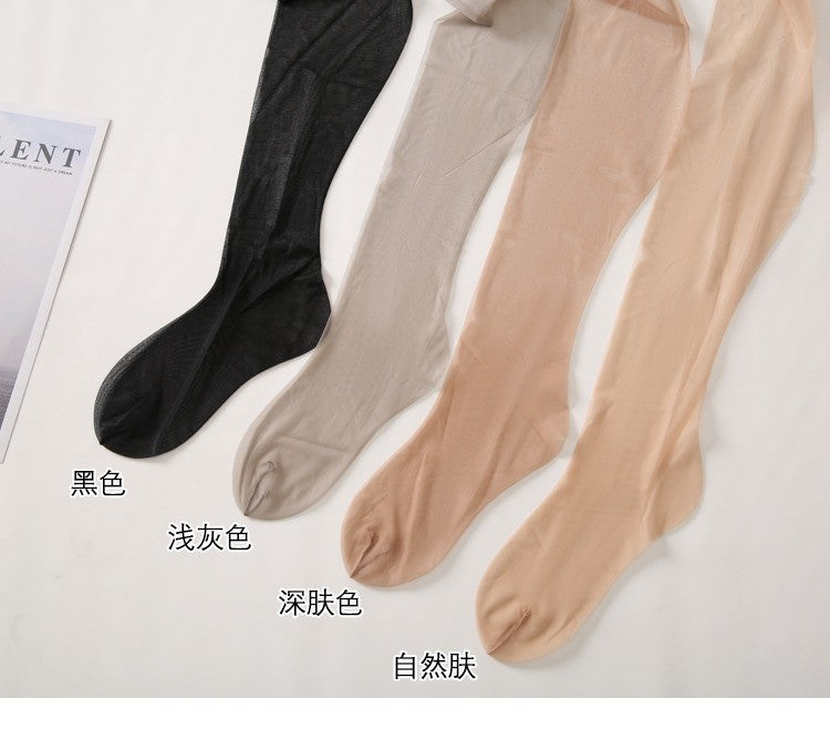 0D Transparent file360Ultra-thin Seamless Stockings Summer Thin Full Transparent Women's Socks Toe Transparent Seamless Pantyhose