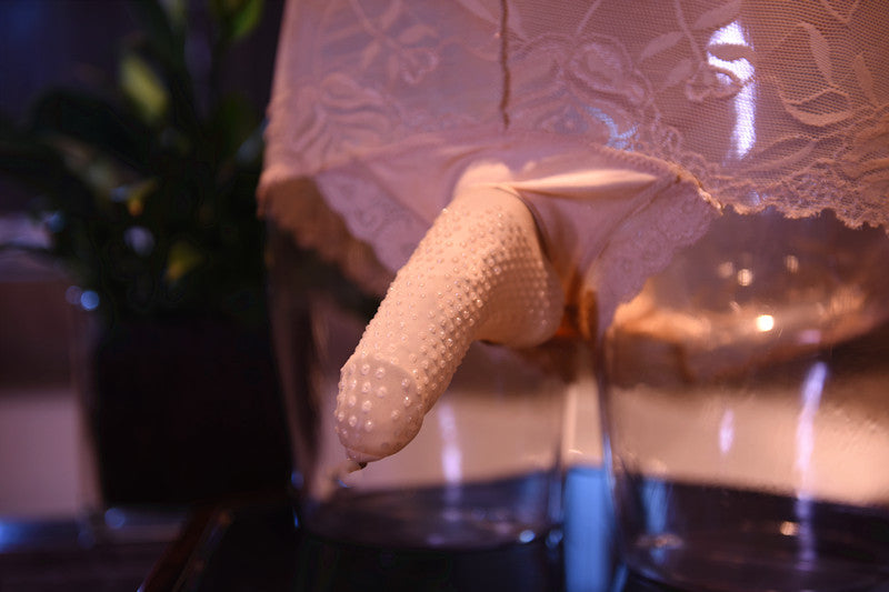 Men's Lace Sexy Underwear Men's Boxer Briefs Breathable Thin Sexy Open Crotch jj Set of Youth Boxer Shorts for Summer