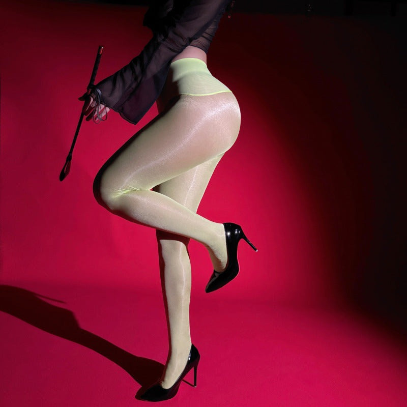 20D Shiny Seamless Crotch Stockings for Women, Spring and Autumn Sexy Satin Glossy Pantyhose, Seamless Sheer Stockings, Sexy