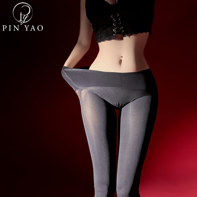 120D Velvet Seamless Crotch Stockings Women Spring and Autumn Sexy Matte Pantyhose Seamless High-End Stockings Sexy