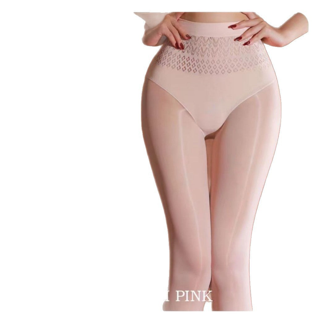 900Breathable Oil Gloss Apple V Sheep Oil Socks Seamless Pantyhose Sheep Oil Socks Mesh Shiny Spring and Autumn Pantyhose