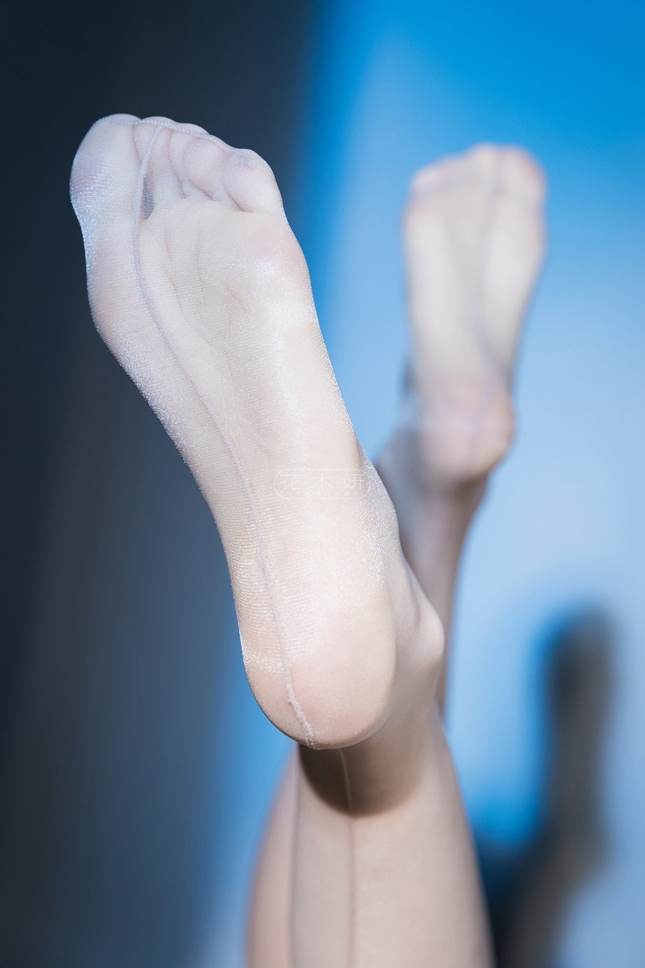 【Long Tube Back Vertical Line】Flower and Wood Beauty H117Over-the-knee Lace Trim Silicone Non-slip Ultra-thin Transparent Toe Stockings