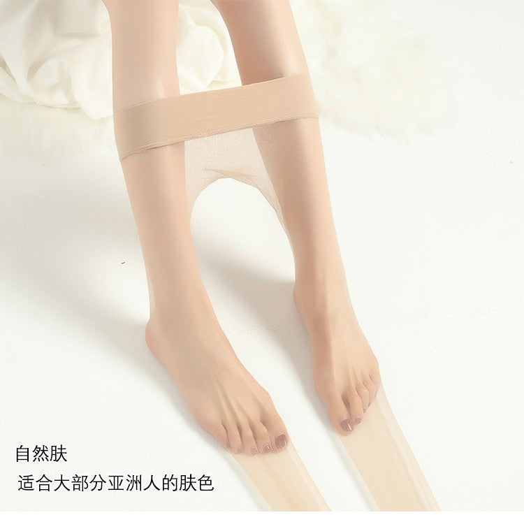 0D Transparent file360Ultra-thin Seamless Stockings Summer Thin Full Transparent Women's Socks Toe Transparent Seamless Pantyhose