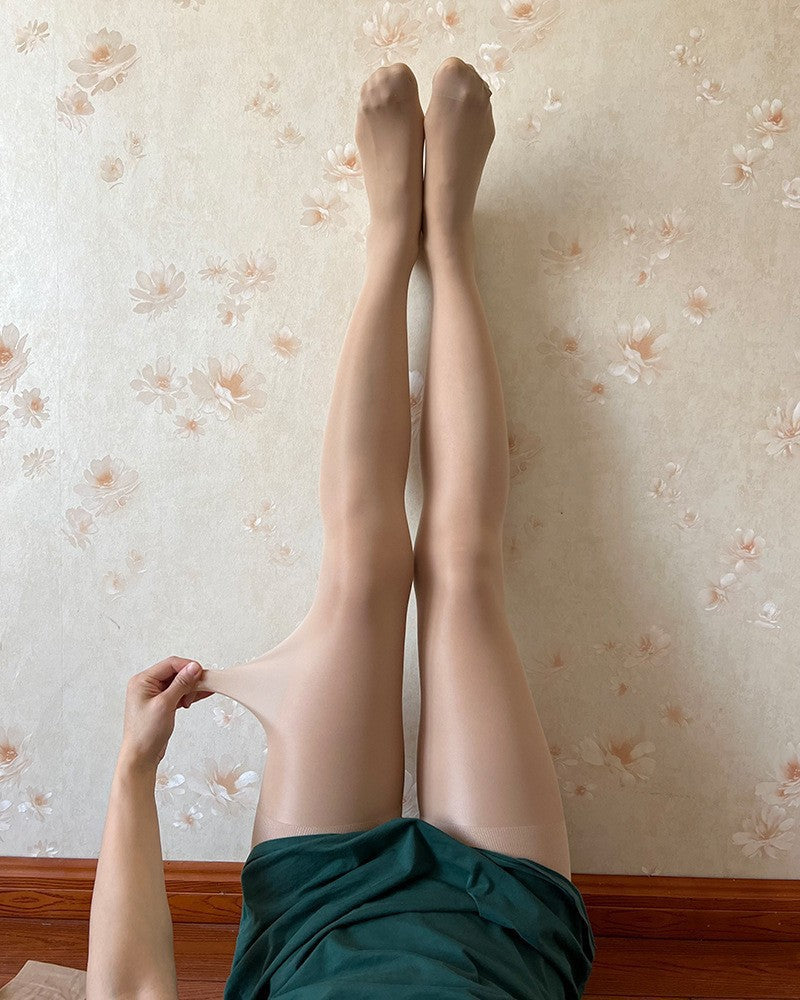 40D Medium Thick Core-spun Silk Massage Crotch Pantyhose Fashionable Show Original Authentic Spandex Sexy Shiny Silky Stockings