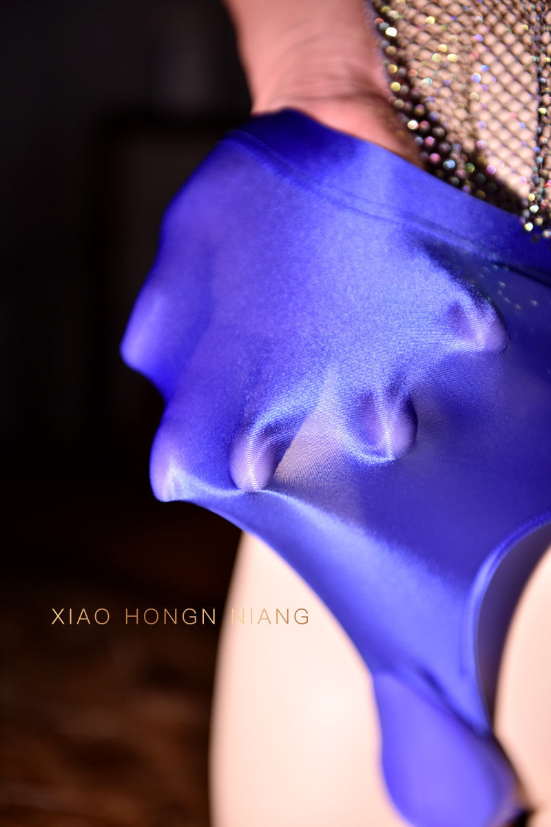 High-waisted Smooth Men's Sexy Thong T Thin and Sexy Pants jj Underwear Set Uncle Special Leather Triangle Underwear Large Size