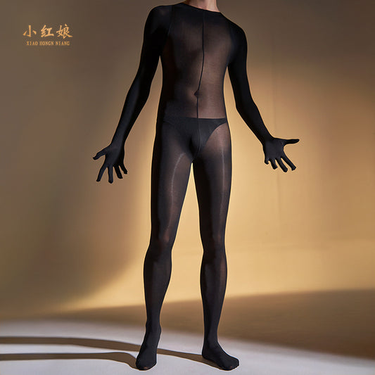 Autumn and Winter Men and Women120D Velvet Bodysuit Tight Full Body Shaping Thermal Shapewear Base Layer Tights