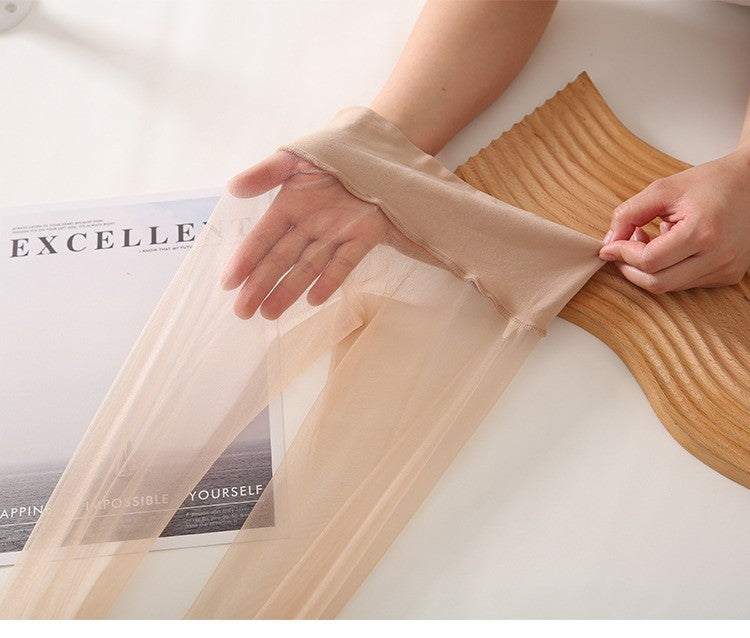 0D Transparent file360Ultra-thin Seamless Stockings Summer Thin Full Transparent Women's Socks Toe Transparent Seamless Pantyhose