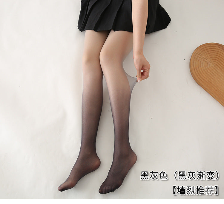 Any Cut Gradient Color Stockings Colorful Anti-Snag Black Gray Pantyhose Women Velvet Gradient Socks Yiwu Warehouse