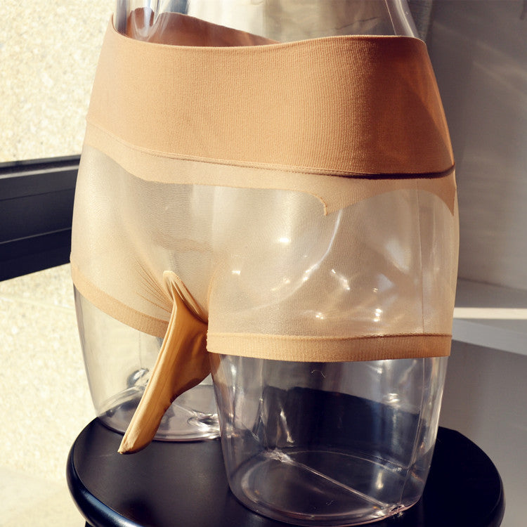 360Seamless Low Waist Transparent Pantyhose Underwear Any Cut Ultra-thin Seamless Underwear Men and Women Sexy Boxer Briefs