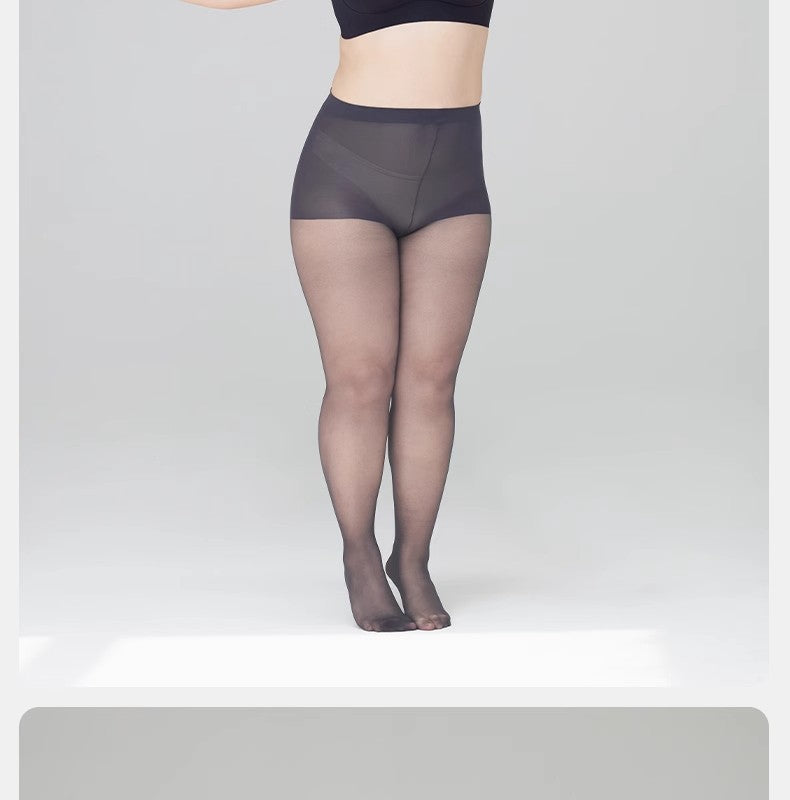 10D Really Large Size Silk Stockings for Plus Size mm Black Silk Glossy Leggings for Women, Spring and Autumn High Elasticity, Plus Size, Non-Slip, Skin-Enhancing Gray Silk, Summer Thin