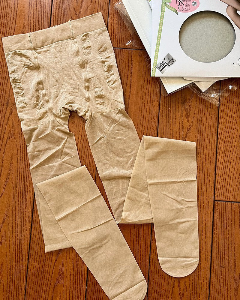 40D Medium Thick Core-spun Silk Massage Crotch Pantyhose Fashionable Show Original Authentic Spandex Sexy Shiny Silky Stockings