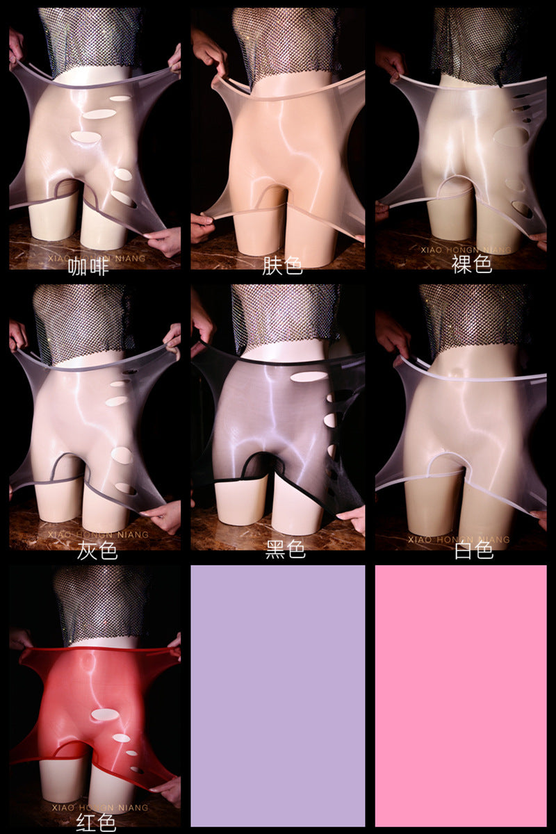 360Seamless Aurora Pantyhose and Panties, Any Cut, Ultra-Thin, Transparent, Quick-Dry, Open-Crotch, Sexy, Silky, Boxer Briefs