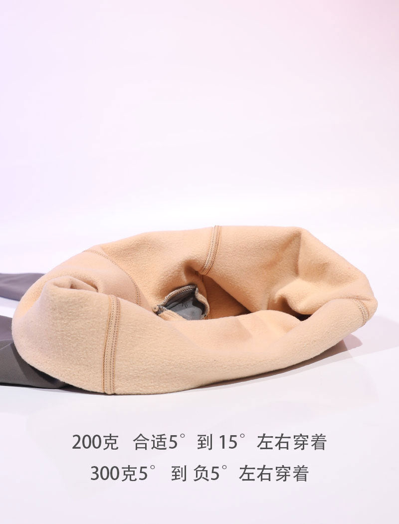 Autumn Winter Men Sexy Leggings Fake See Through Fleece Lined Warm Pantyhose Gray Skin Color One Piece Plus Size Bare Leg Artifact