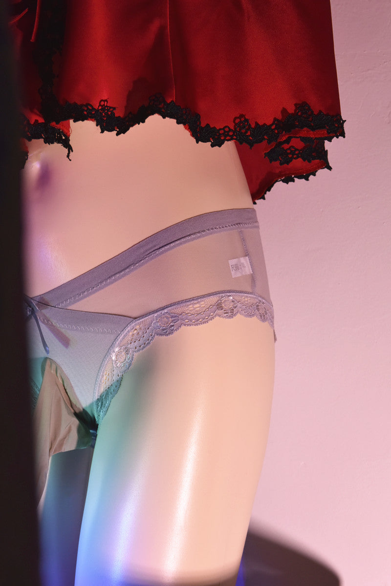 Men's Plus Size Japanese Style Underwear Couple Masturbation Bullet Separation Transparent Triangle Lace jj Transvestite Panties