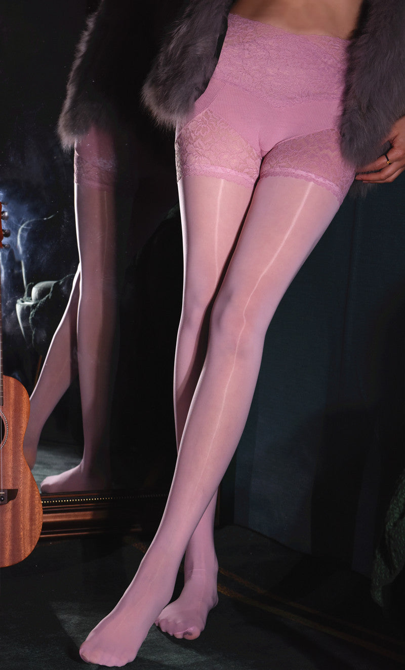 2021New Glossy White Open Crotch Lace Stockings Panties One-Piece Black Stockings Women Thin Sexy Open Crotch Liquid Stockings