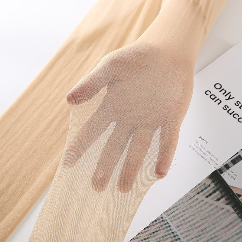 Plus size stockings200Lightweight Anti-Snagging Plus Size Women's Underwear mm Plus Size Extra Long High Waist Open Crotch Pantyhose for Summer