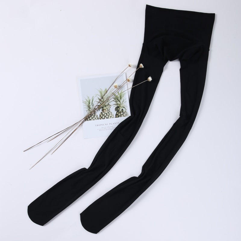 15D Horse Oil Socks 360Seamless High Waist Thin Anti-Snagging Steel Stockings Nude Color Bare Leg Invisible Stockings Female