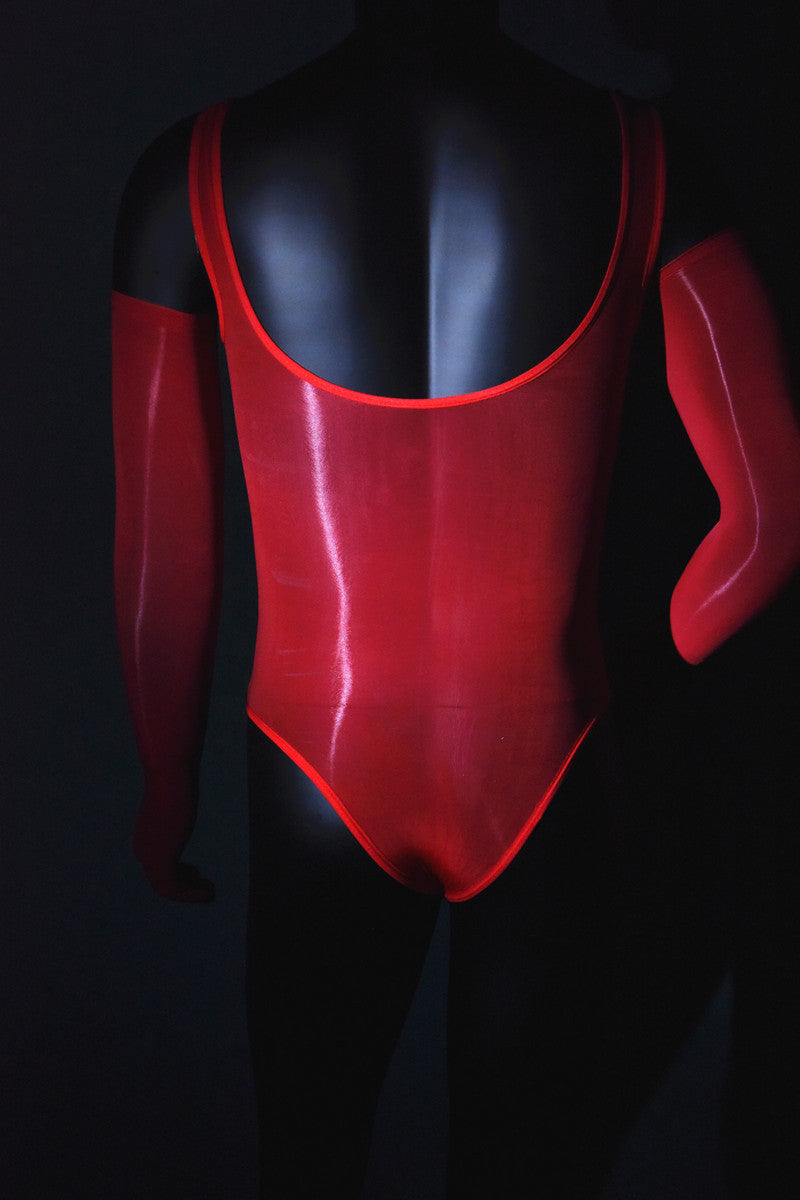 Men's Sexy Stockings Swimsuit Shiny One-piece Suit with jj Set of Fun912Ultra-thin Needle Airplane Socks Tempting Foot Fetish