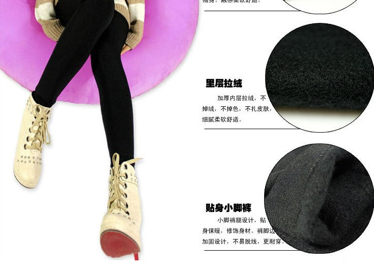 Autumn and Winter New Velvet Thickened Thermal Leggings Fleece-lined Tights Manufacturer Wholesale Leggings