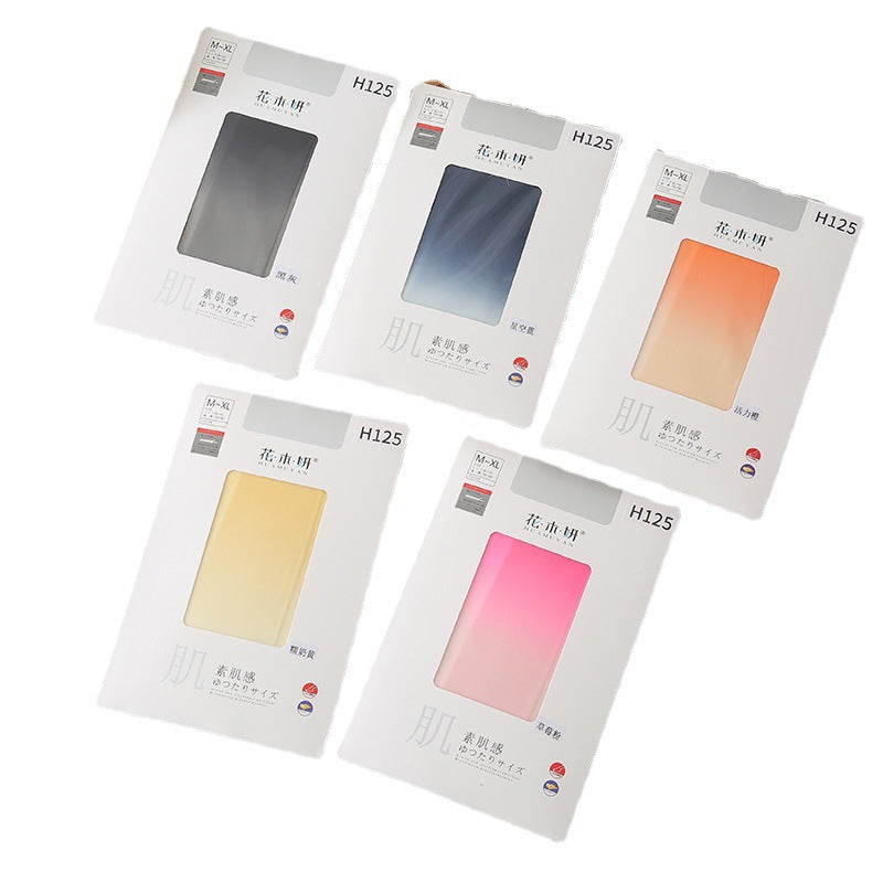 Any Cut Gradient Color Stockings Colorful Anti-Snag Black Gray Pantyhose Women Velvet Gradient Socks Yiwu Warehouse