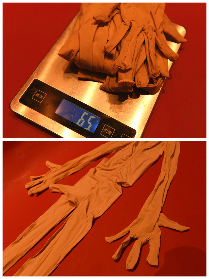 912Needle8d Shiny and silky men's five-finger bodysuit socks Glossy One-Piece Stockings for Men with Fingered Full Body Tights