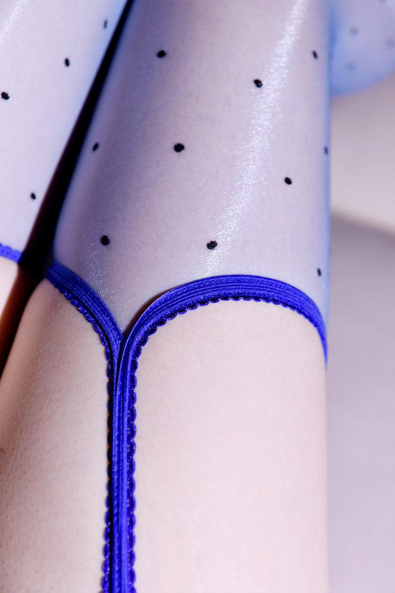 Little Matchmaker Royal Sister1D Aurora One-Piece Glossy Sexy Garter Stockings Hot Girl Polka Dot Lace Long Stockings for Women