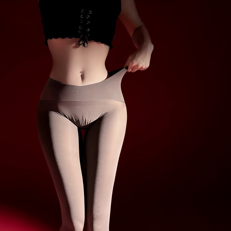 120D Velvet Seamless Crotch Stockings Women Spring and Autumn Sexy Matte Pantyhose Seamless High-End Stockings Sexy