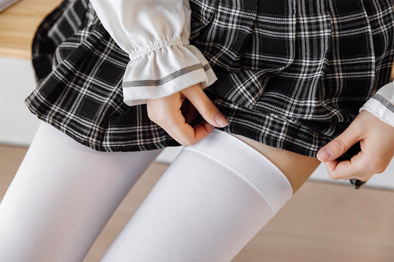 80CM Long Tube120D Velvet Over-the-Knee Stockings Japanese Style Extra Long Thigh Socks for Tall People190cos