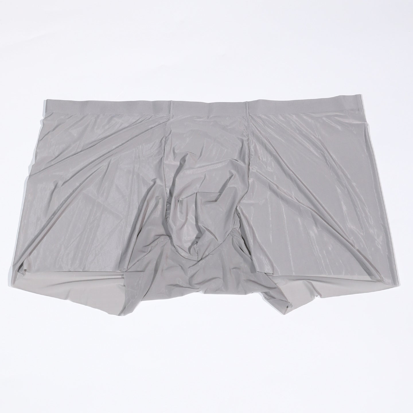 「Gentleman's Veil」Silky Seamless Ice Silk Underwear Thin Men's Sexy Transparent Shiny Boxer Briefs