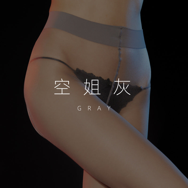 【Capacity】Plus-size Stockings Wearable200Jin Fat MM Ultra-thin Core-spun Yarn Invisible Fully Transparent Women's Summer U Crotch Shape