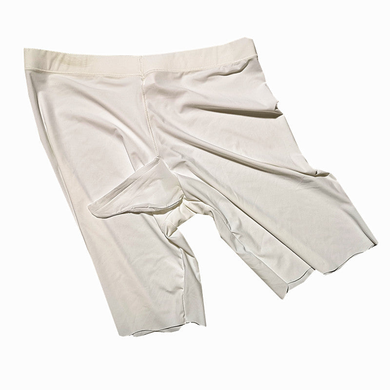 Ice Silk Men's Belt jj Set of Stockings and Underwear Sexy Men's Slim Fit Summer Cool Plus Size Erotic TT Boxer