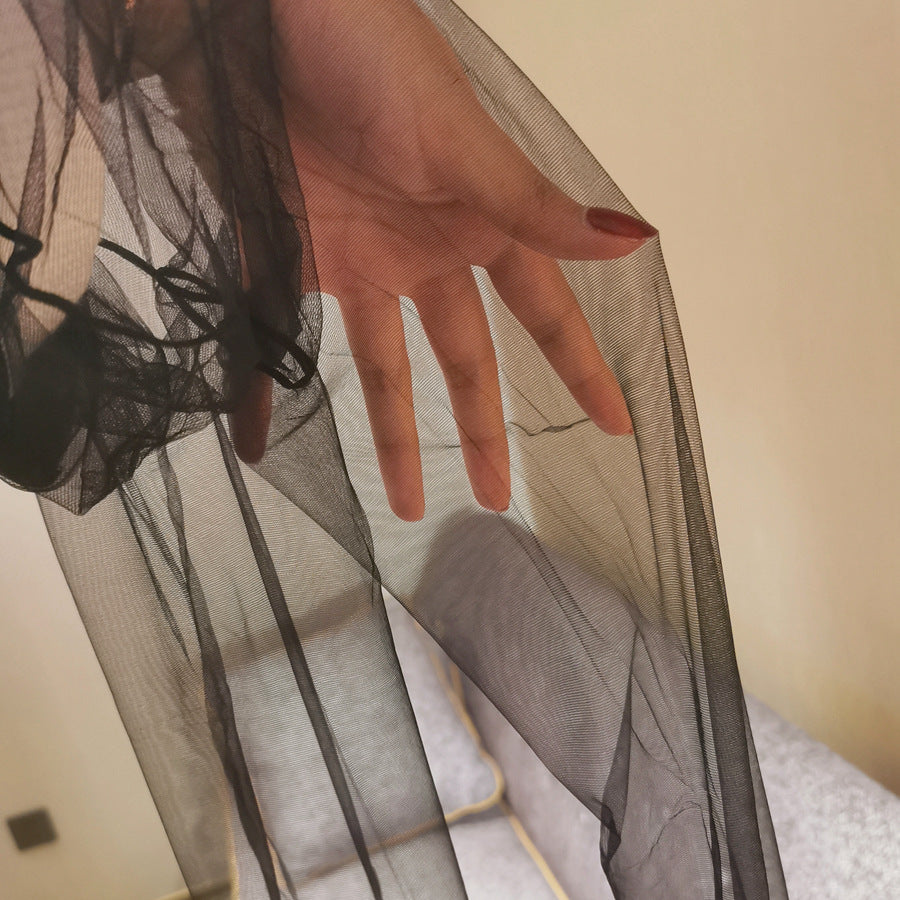 Third Generation Ultra-Thin Pantyhose White with Footed Design One-Line Extended175Wearable Black Invisible Retro Blue