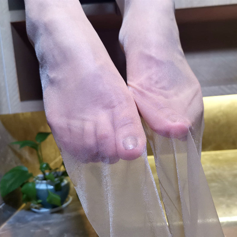 One-line Sheer Pantyhose3D Ultra-thin Seamless Crotch Transparent Stockings for Women Sexy Invisible T Super Transparent