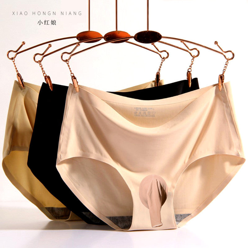 Men's Stockings Underwear U Bulge Pouch jj Set of ultra-thin seamless ice silk triangle briefs sexy smooth men's shorts for young people