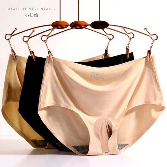 Men's Stockings Underwear U Bulge Pouch jj Set of ultra-thin seamless ice silk triangle briefs sexy smooth men's shorts for young people