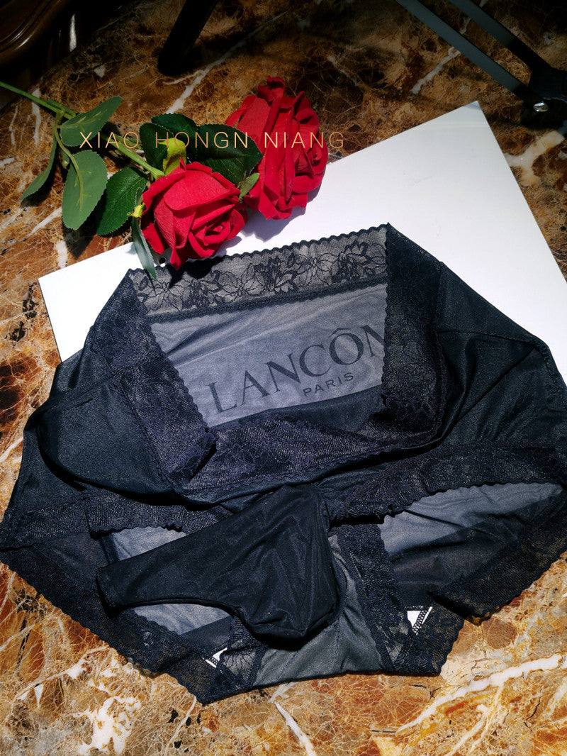 Ultra-thin Silky Smooth Stockings jj Men's Transparent Transvestite Sexy No-Remove Briefs Quick-Dry Summer Ice Silk Shorts