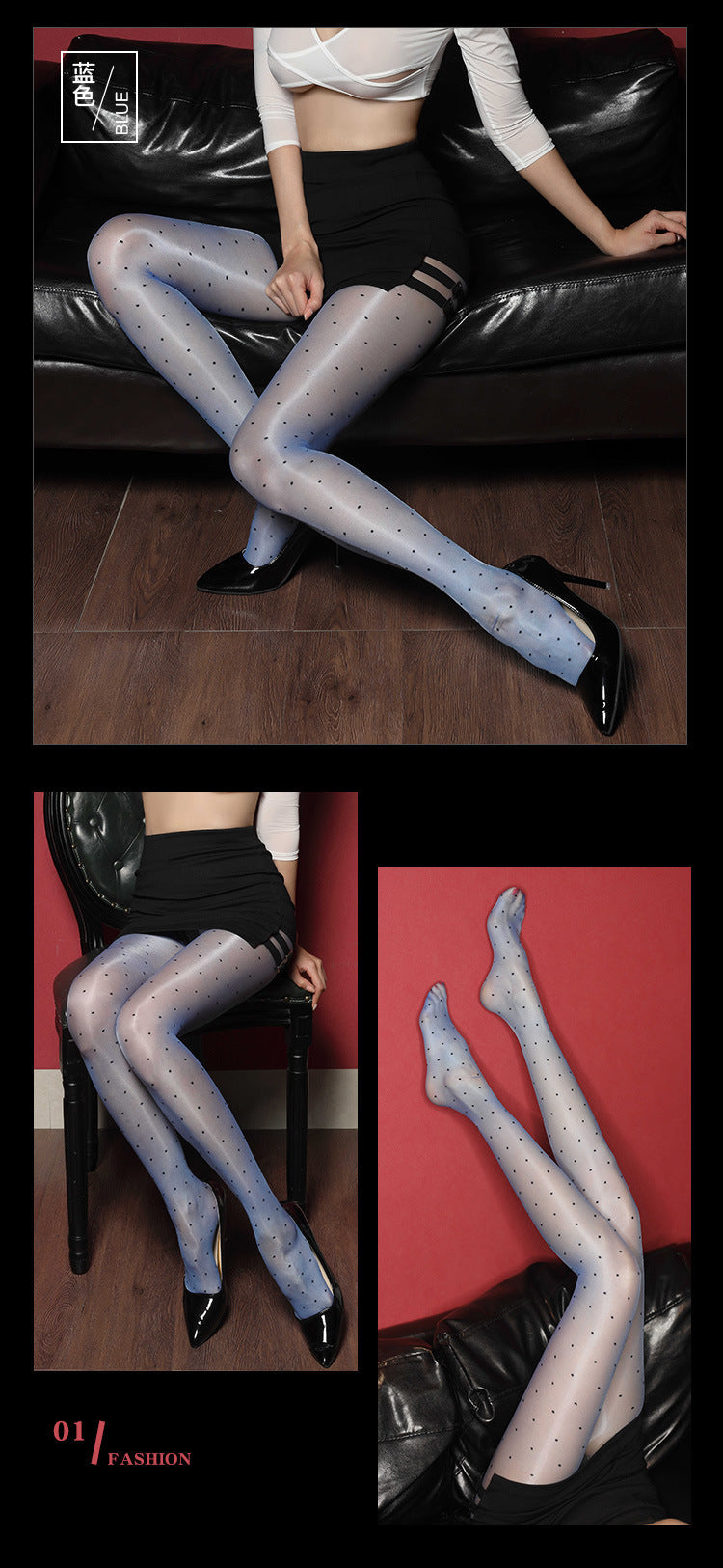 5D Aurora Polka Dot Pantyhose Ultra-Thin Skin-Friendly Sunscreen Leg Socks Sexy Foot-Shaped Toe Transparent Dot Stockings