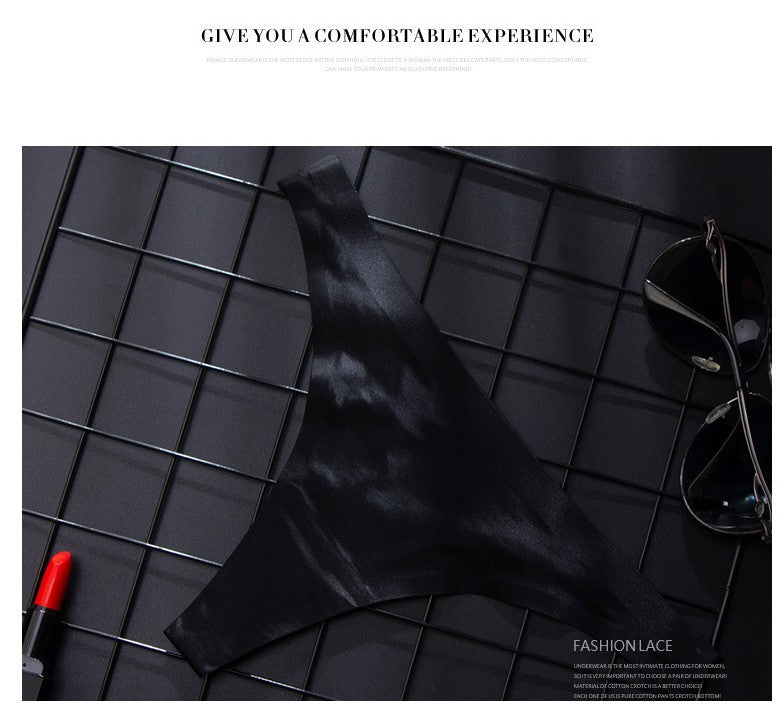 Traceless jj Underwear Ice Silk Thong Low Waist Youth Solid Color Briefs Factory Direct Tight Breathable Comfortable Men's