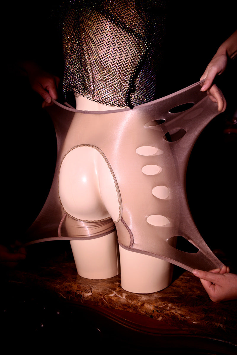 360Seamless Aurora Pantyhose and Panties, Any Cut, Ultra-Thin, Transparent, Quick-Dry, Open-Crotch, Sexy, Silky, Boxer Briefs