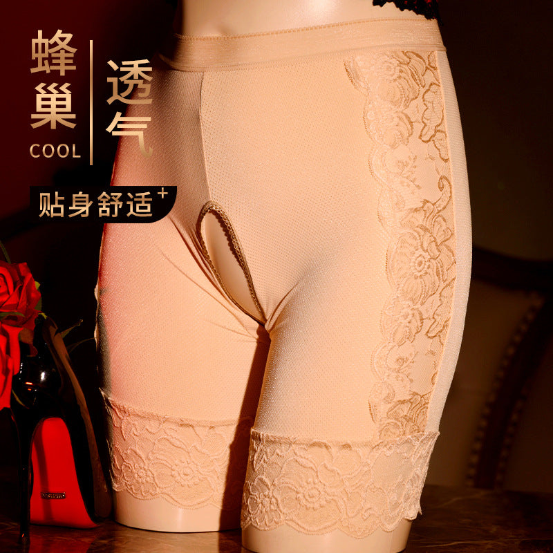 Sexy Underwear for Women, Tempting Open-Crotch, Sexy Lingerie for Couples, No Need to Take Off, Plus Size, Insertable Boxer Briefs, Passionate Set