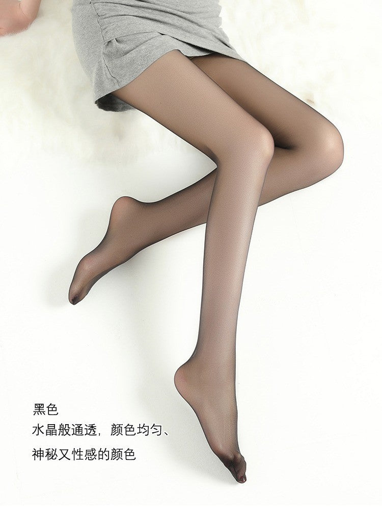 0D Transparent file360Ultra-thin Seamless Stockings Summer Thin Full Transparent Women's Socks Toe Transparent Seamless Pantyhose