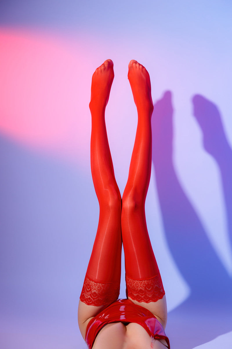 Stockings Sexy Uniform White Lace Thigh Socks Pure Desire Couple Sexy Black Lingerie Glossy Plus Size Long Tube Ultra-thin