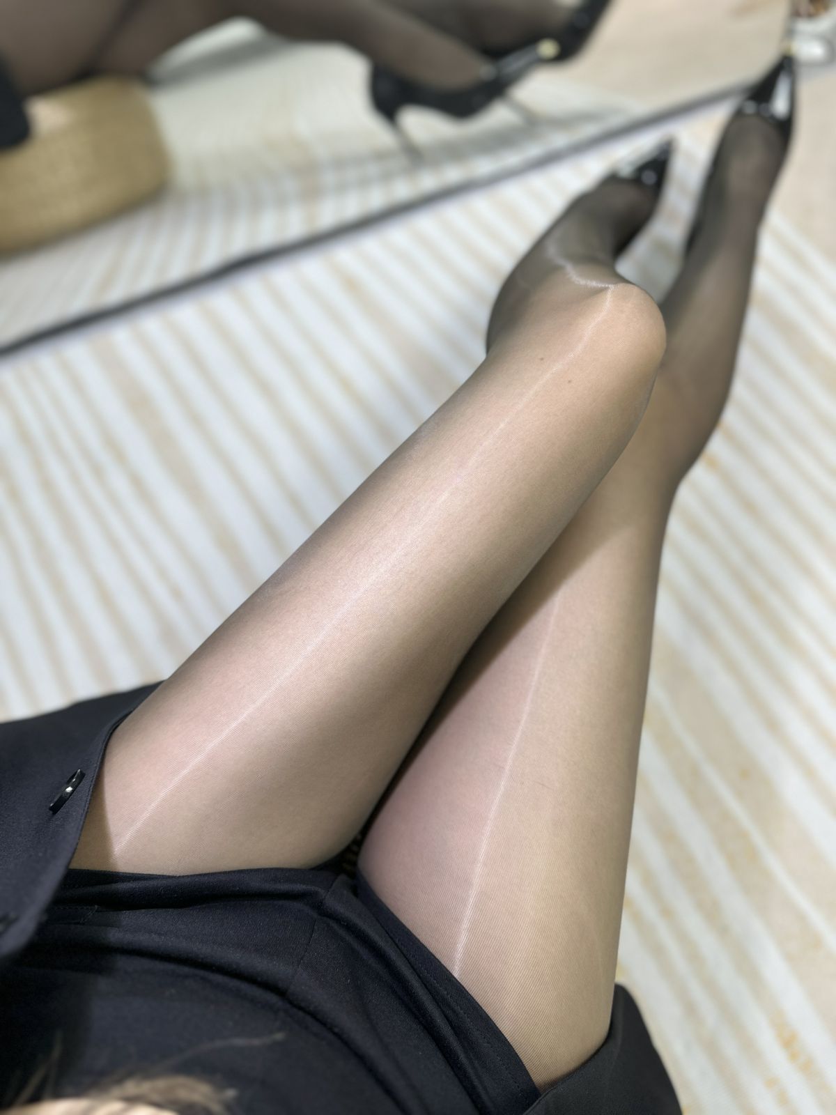 8401Seamless Deep Crotch Milk Chocolate Fragrance Stockings Women Ultra-Thin Section Silky Smooth Transparent Pantyhose