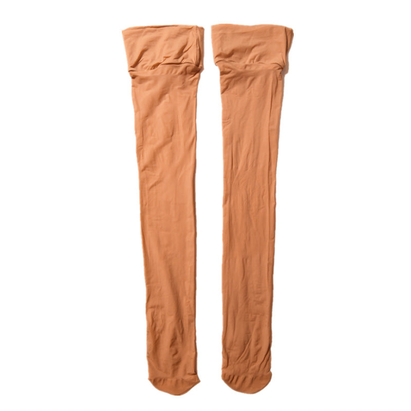 Little Matchmaker8d Shiny Magic Pants Long Tube Stockings Silky High Tube Shiny Sexy Black Silk Erotic Thin High Tube Socks0922