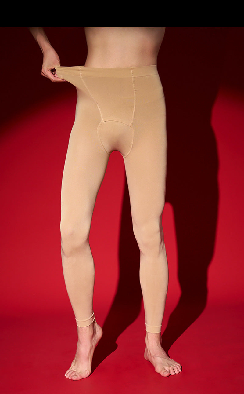 Autumn and Winter Men's Stockings jj Pantyhose Set200D Velvet Warm Stockings Sexy Erotic Tight Bottoming Socks