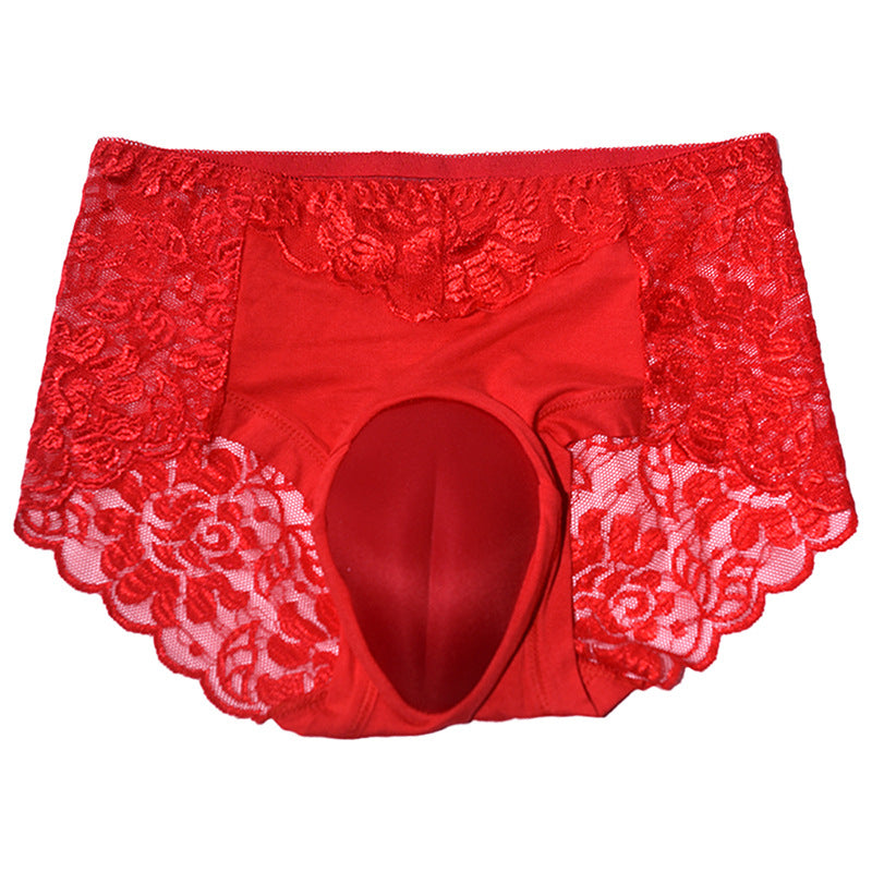 Foreign Trade Hot-Selling Transvestite Panties for Men and Women, Sexy and Fun Panties, Fake Vagina, Hidden Fake Vagina jj Underwear Briefs
