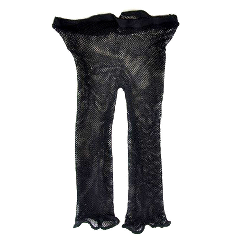 Fishnet Tights5Black Thin Pants ins Internet Celebrity Style Small Mesh Ultra Short Underwear for Women, Grid Short Hand-Torn