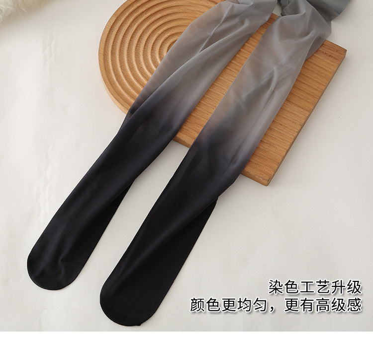 Any Cut Gradient Color Stockings Colorful Anti-Snag Black Gray Pantyhose Women Velvet Gradient Socks Yiwu Warehouse