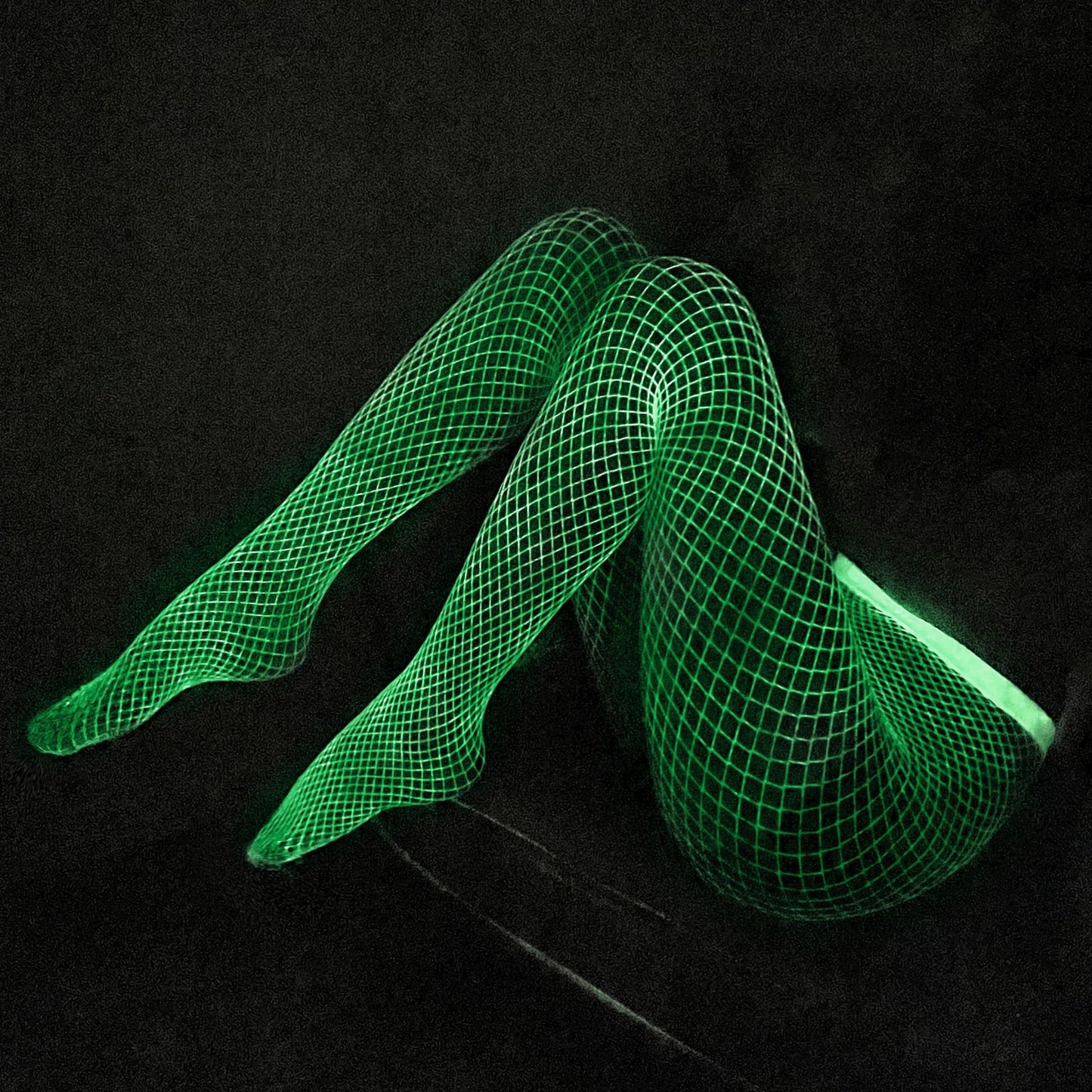 Amazon AliExpress Hot-Selling Fluorescent Fishnet Stockings Luminous Bodysuit Sexy Fun Nightclub Flirting Pantyhose Manufacturer