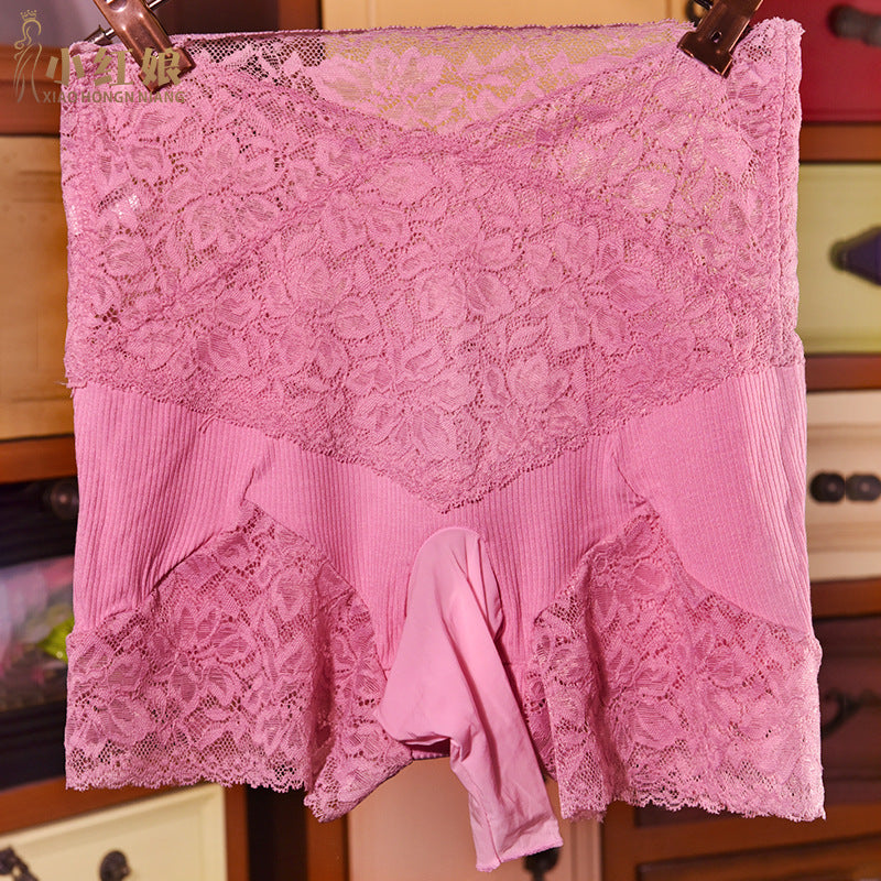 Japanese Style jj Men's Sexy Panties with Stockings, Ultra-thin Soft Mesh Lace Boxer Briefs, Airplane Socks Underwear